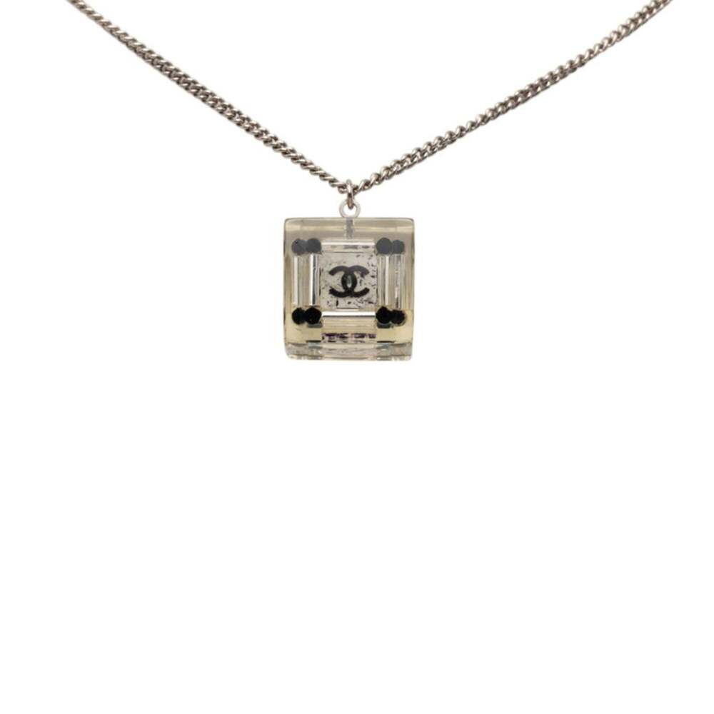 CHANEL Authentic Black Logo Necklace - Picture 2 of 6